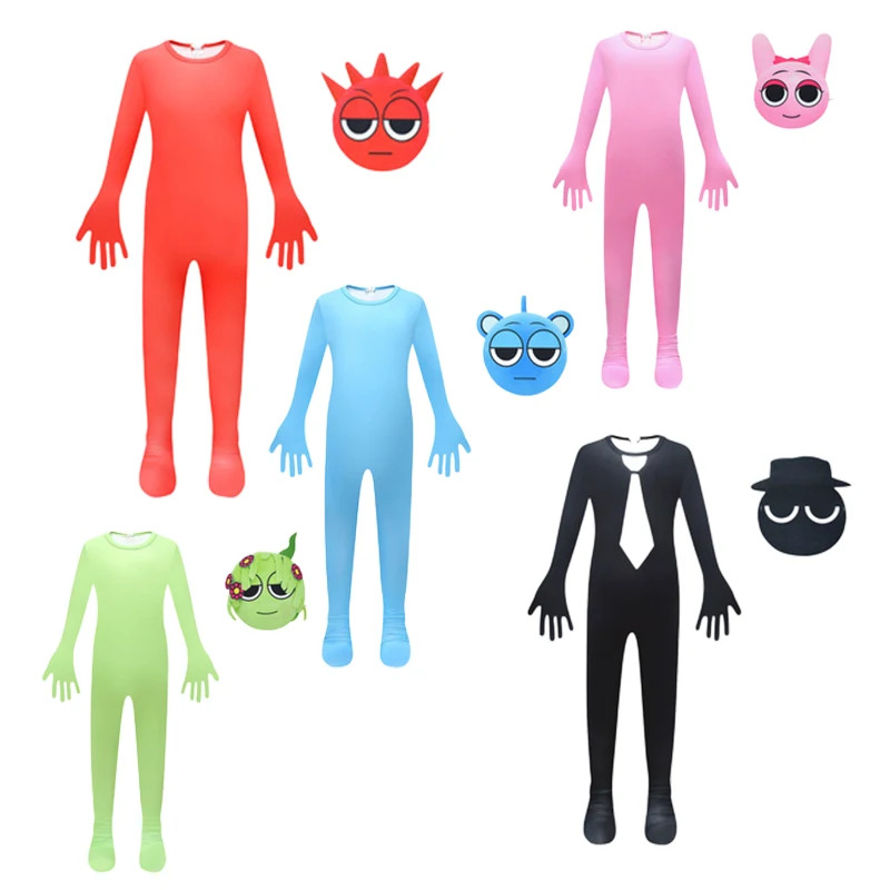 Party Games Youtube - Kostum Cosplay Incredibox Sprunki Plush Full