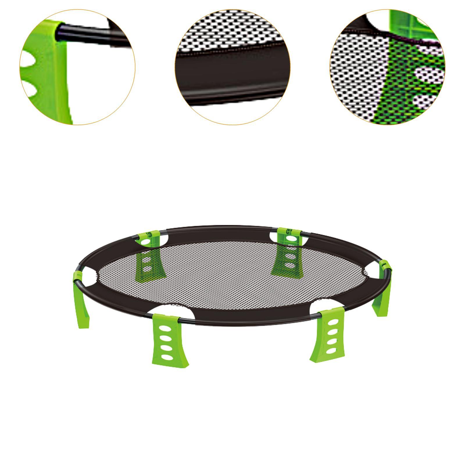 Spike Ball Game - Set Permainan Roundnet Portabel dengan Jaring,