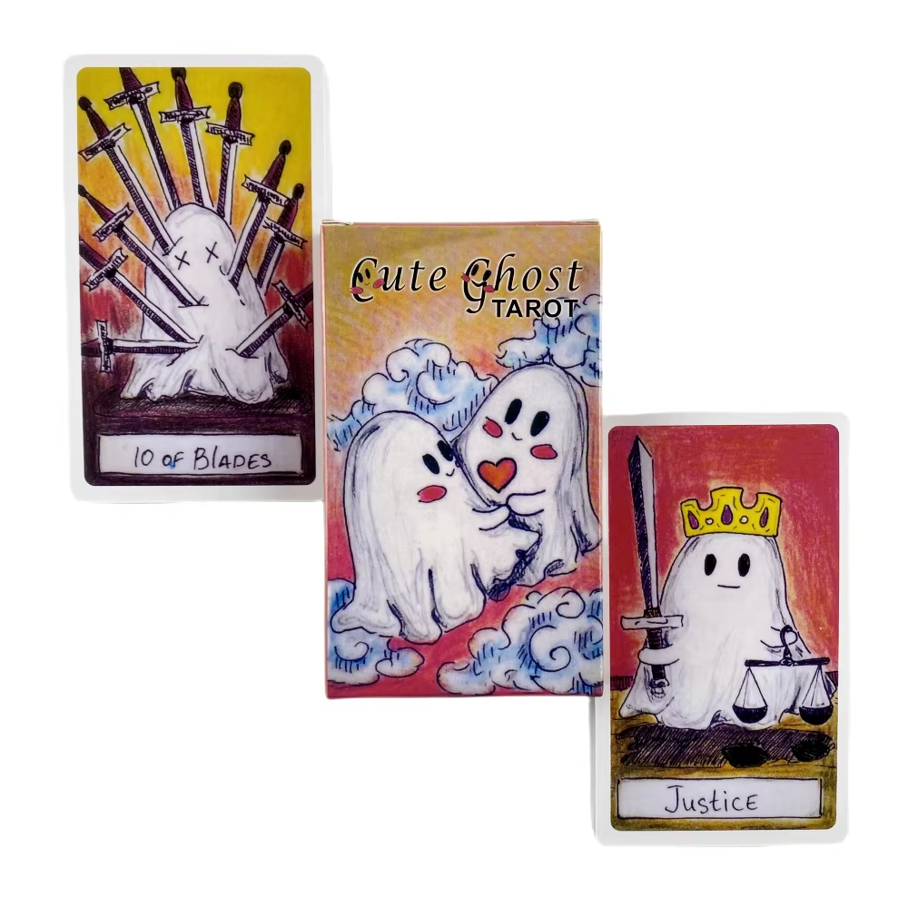 Party Games Group - Set Mainan Kartu Tarot Hantu Lucu,