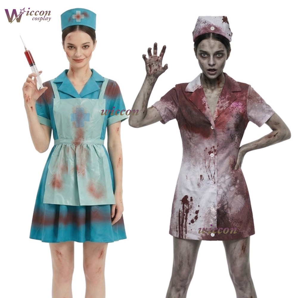 Zombie Party Games - Kostum Perawat Zombie YNot Cos, Pakaian
