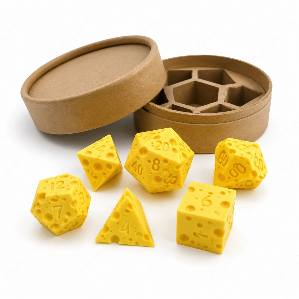 Party Games At Christmas - Set Dadu Keju Cetak 3D dengan
