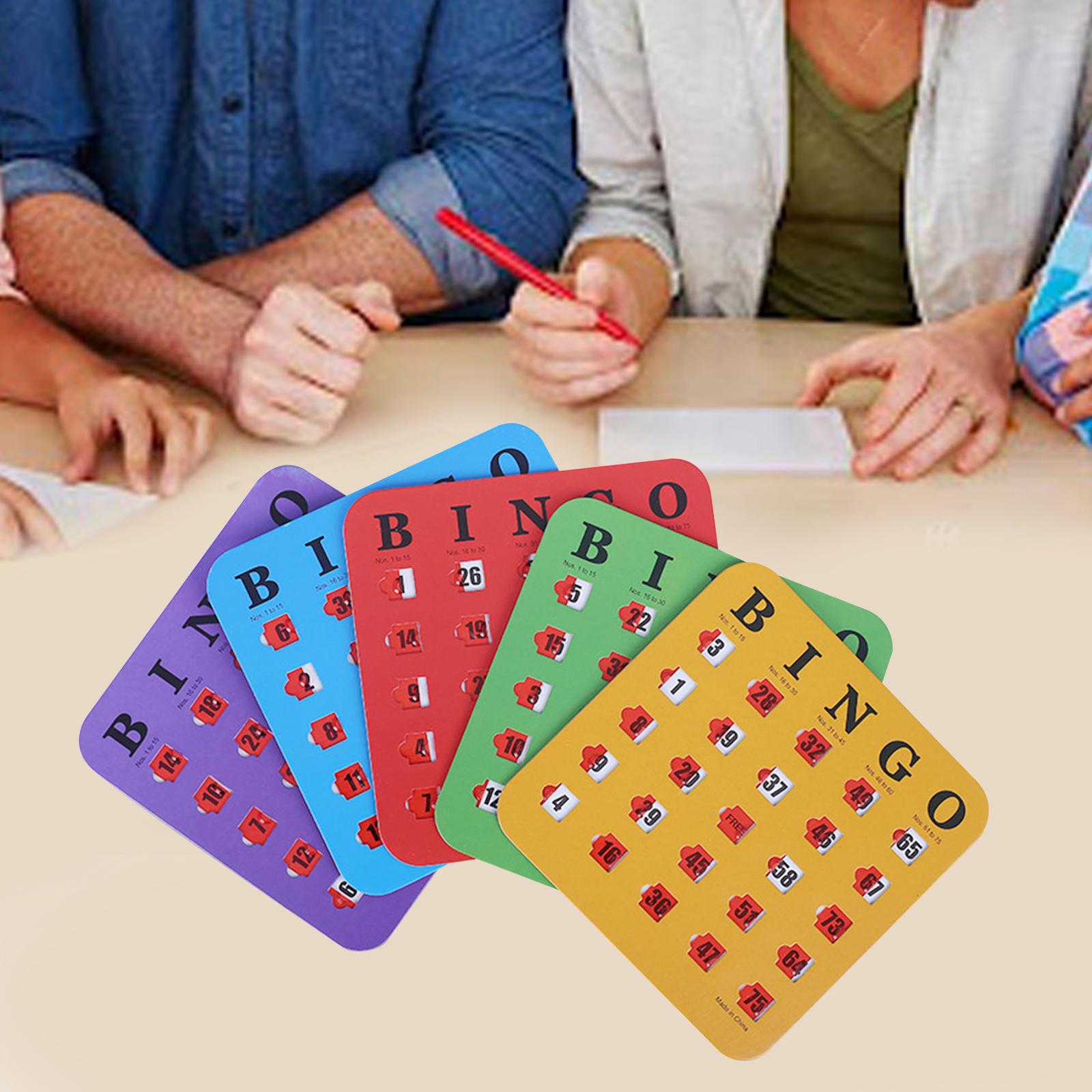 Party Games For Adults Large Group - 5 Buah Karton Bingo Cetak Besar