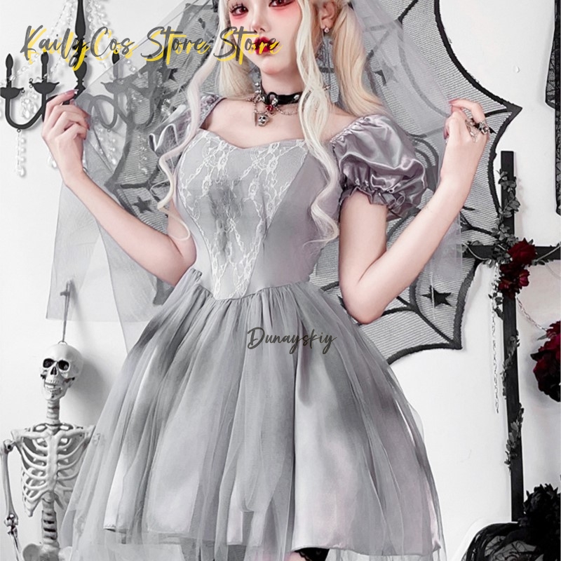 Kostum Cosplay Pengantin Hantu - Zombie Party Games ulasan dan harga