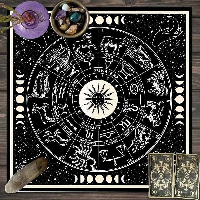 Kain Tarot Pola Zodiak - Kain  - Zodiac Party Games ulasan dan harga