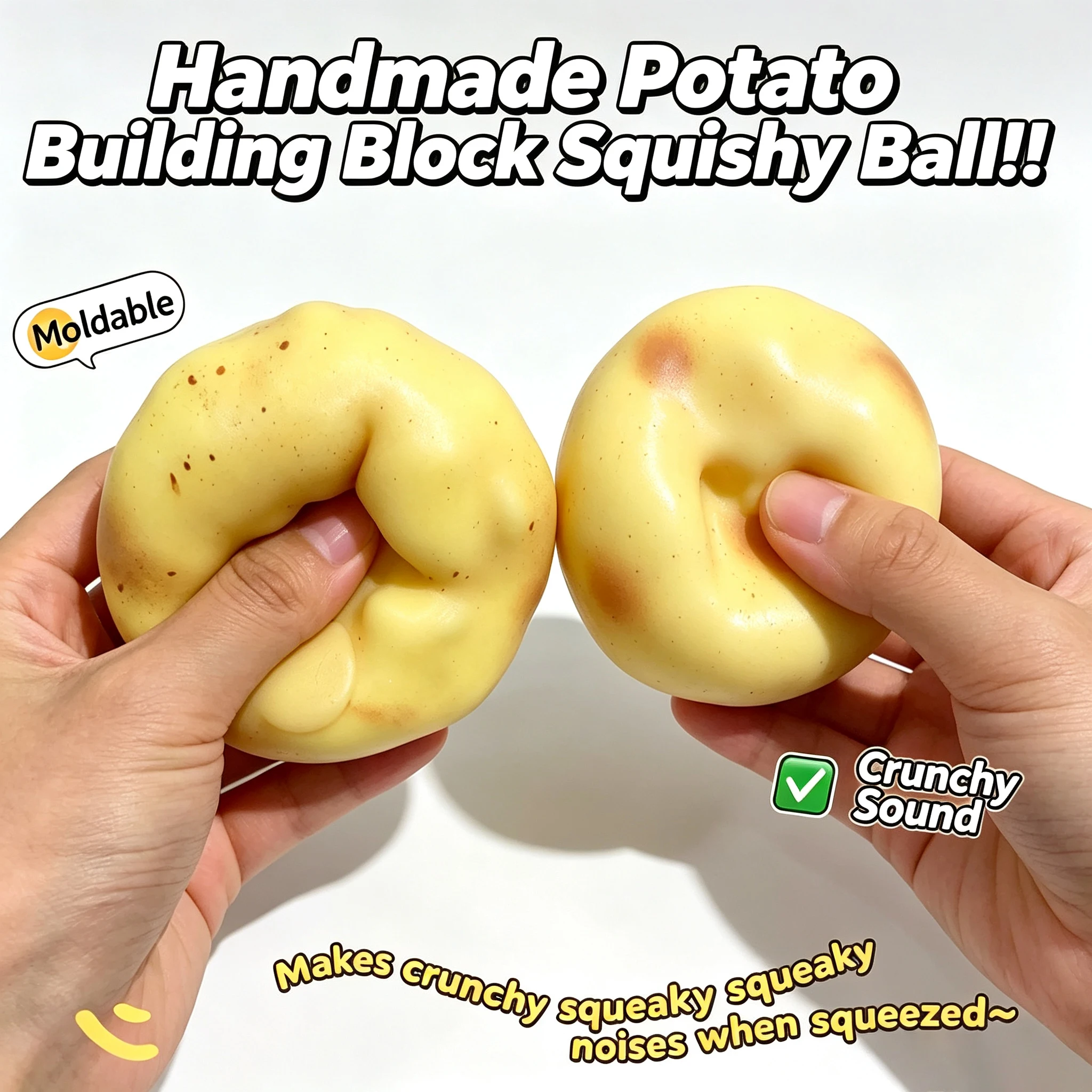 Bola Stres Squishy Kentang Ren - Party Games Game ulasan dan harga