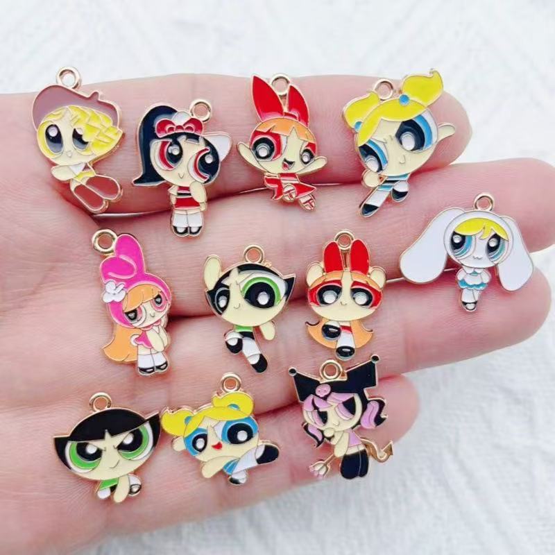 10 Buah Liontin Gadis Kartun B - Party Games Ideas ulasan dan harga