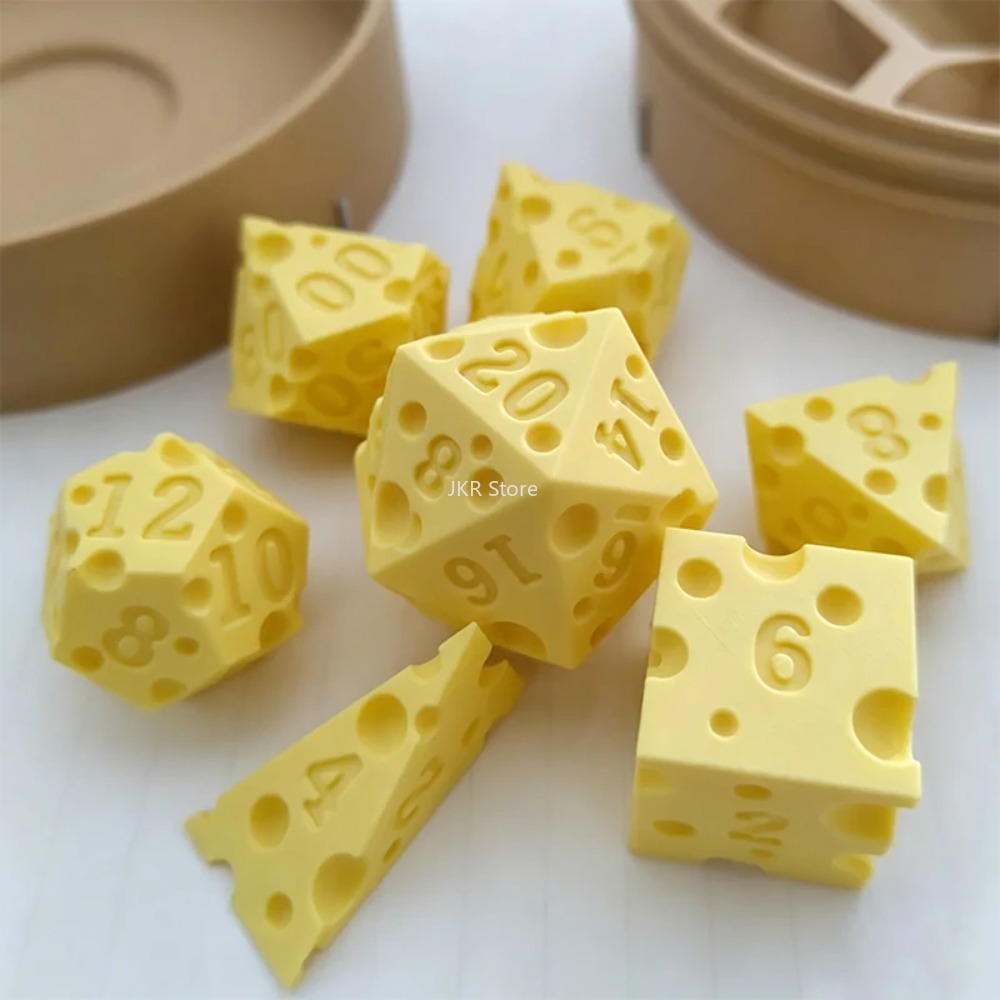 Set Dadu Keju Cetak 3D dengan  - Party Games At Christmas ulasan dan harga