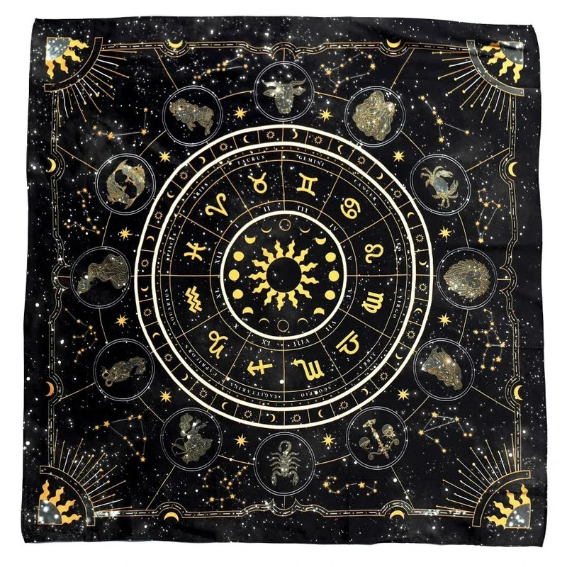 Kain Tarot Roda Zodiak Astrolo - Zodiac Party Games ulasan dan harga