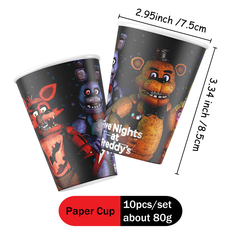 Piring Kertas Bertema FNAF, Ge - Party Games At Christmas ulasan dan harga