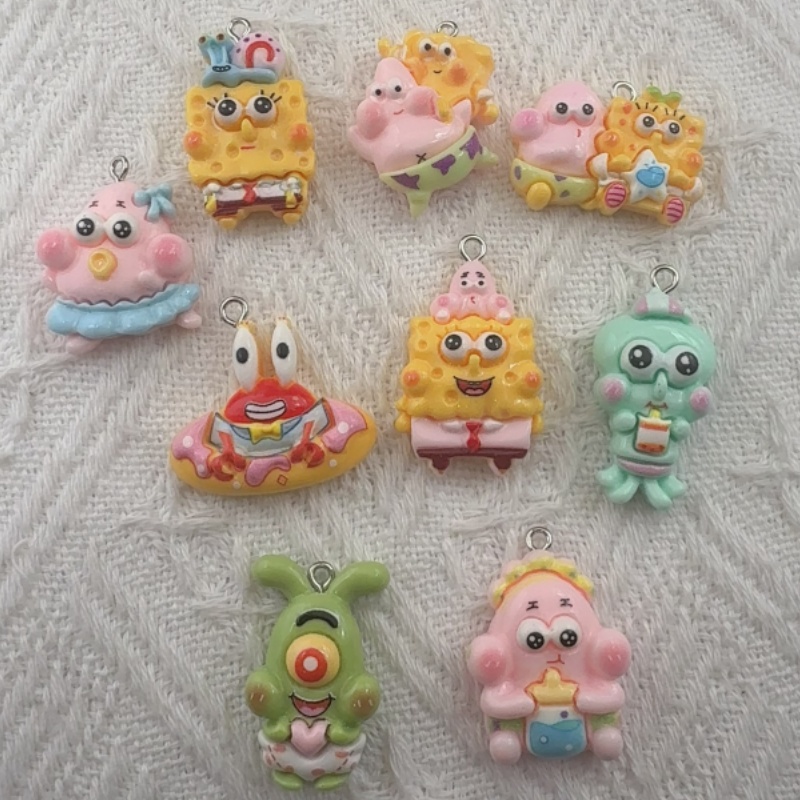 10 buah liontin resin kartun,  - Party Games Ideas ulasan dan harga